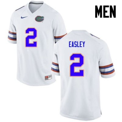 Men's Florida Gators #2 Dominique Easley NCAA Nike White Authentic Stitched College Football Jersey EOE4562EV